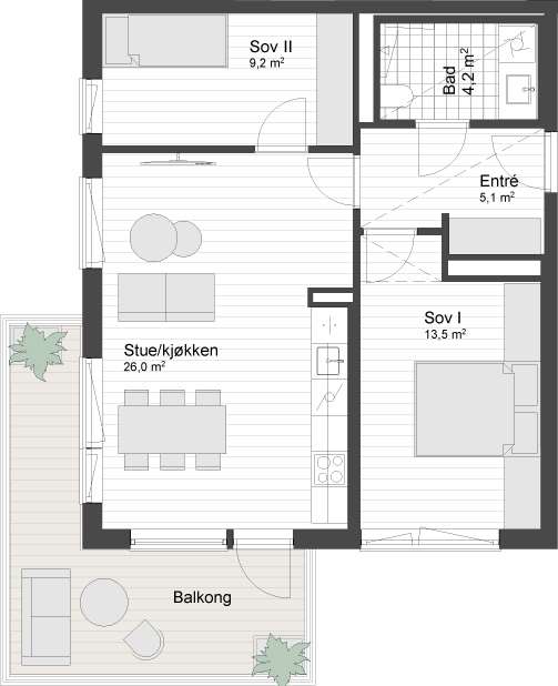 Plantegning 1
